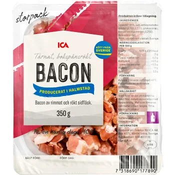Bacon Tärnad 350g ICA.