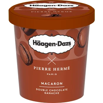 Macaron Double Chocolate Ganache 420ml Häagen Dazs.