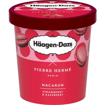 Macaron Strawberry &amp; Raspberry 420ml Häagen Dazs.