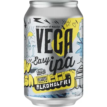 Öl Alkoholfri Easy IPA 330ml Vega Bryggeri.