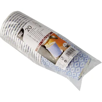 Peppersbägare Randig 20cl 20-p Papstar.