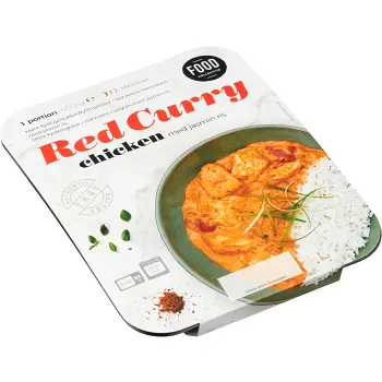 Chicken Red curry Chicken Red Curry med Jasminris 450 Gram Food Collective.