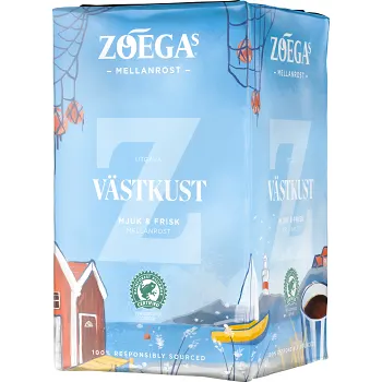 Bryggkaffe Mellanrost Västkust 450g Zoegas.