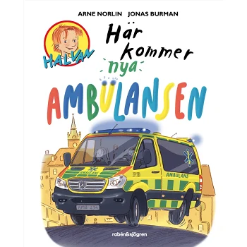 Här kommer nya ambulansen.