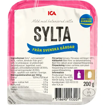 Sylta 200g ICA.