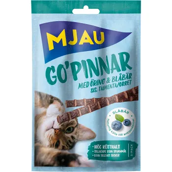 Kattsnacks Gopinnar med öring 15g Mjau.