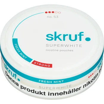 Super white Slim Fresh Strong 1-p Skruf.