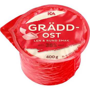 Gräddost 38% Mild 400g ICA.