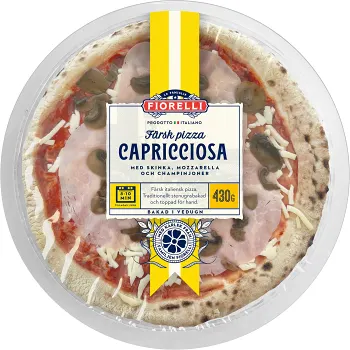 Pizza Capricciosa Färsk 430g Fiorelli.