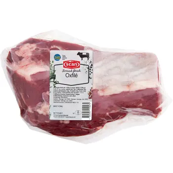 Oxfilé Färsk Djupkyld ca 1,1kg Scan.