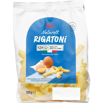 Pasta Rigatoni Naturell Färsk 250g ICA.