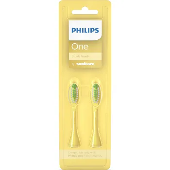 Tandborstrefill One gul 2p Philips.