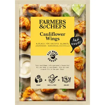 Cauliflower wings 100g Farmers &amp; Chefs.
