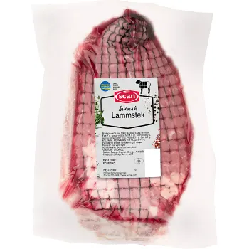 Lammstek Färsk Benfri Frystinad ca 650g Scan.