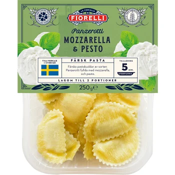 Färsk Pasta Panzerotti Pesto &amp; Mozzarella 250g Fiorelli.