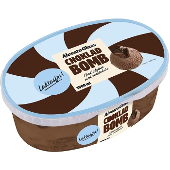 Glass Chokladbomb Laktosfri 1000ml Alvestaglass.
