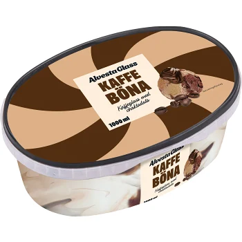 Glass Kaffeböna 1000ml Alvestaglass.