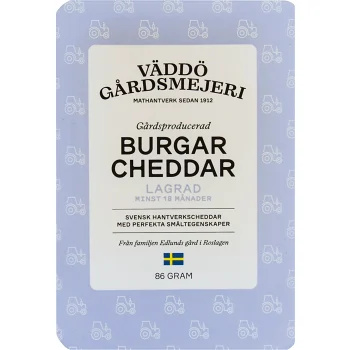Burgarchedda lagrad 86g Väddö Gårdsmejeri.