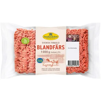 Blandfärs Färsk 50/50 1kg Smålandskött.