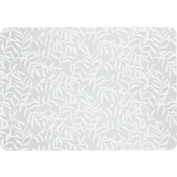 Tablett Plast Löv Vit 30x43cm ICA.