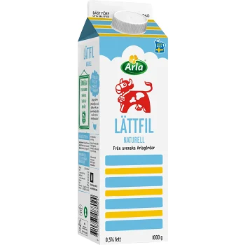 Lättfil Natuell 0,5% 1000g Arla Ko®.