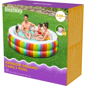 Pool Regnbåge 206x51cm Bestway.