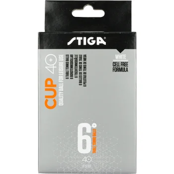 Pingisbollar vit 6p STIGA.