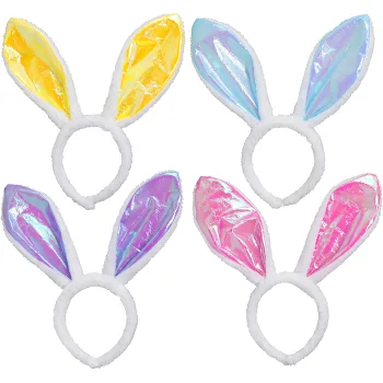 Diadem med kaninöron 4 olika Festive.