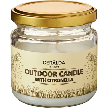 Citronella ljus i burk.
