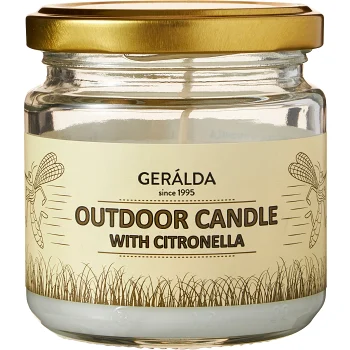 Citronella ljus i burk.