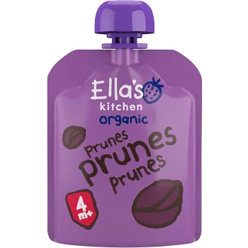 Mosade katrinplommon/prunes 4m Ekologisk 70g Ella´s Kitchen.