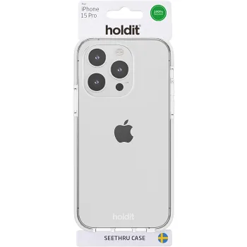 Mobilskal iPhone15 Pro Vit holdit.