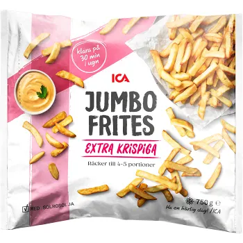 Jumbo frites Fryst 750g ICA.