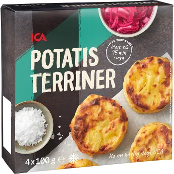 Potatisterriner Fryst 4-p 400g ICA.