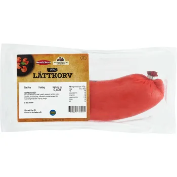 Lättkorv 15% 400g Nordchark.