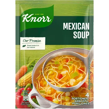 Mexicanasoppa 4 portioner 1l Knorr.