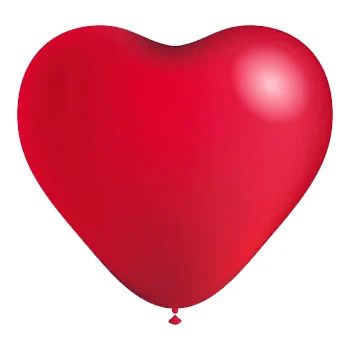 Ballong hjärtan 4-p Happy Party.