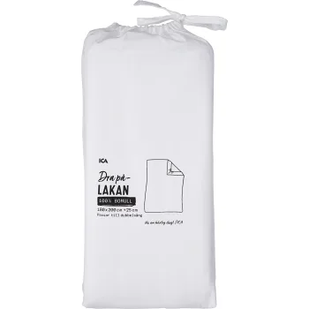 Lakan Alma Vit Dra-på Dubbel.