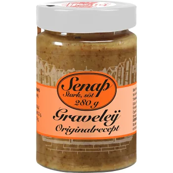Senap stark söt 280g Graveleij.