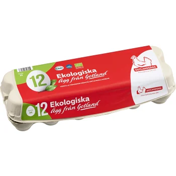 Ägg M Ekologisk 12-p KRAV Gotlandsägg.