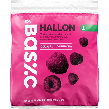 Hallon Fryst 500g ICA Basic.