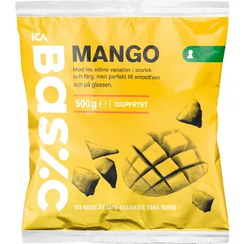 Mango Bitar Fryst 500g Ica Basic.
