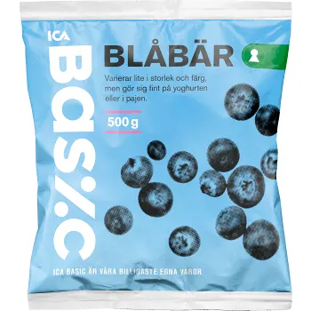 Blåbär odlade 500g ICA Basic.