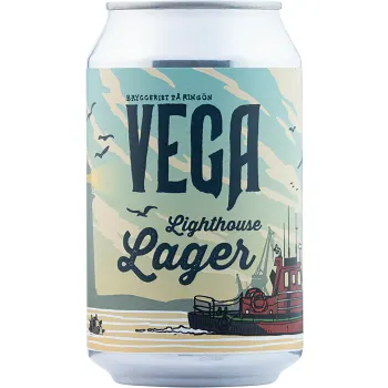 Öl 3,5% Lighthouse Lager 330ml Vega Bryggeri.