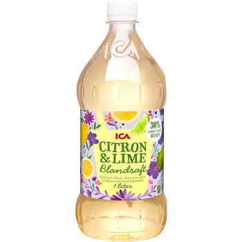Blandsaft Citron/lime 1l ICA.