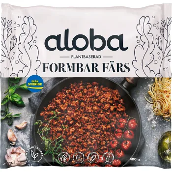 Plantbaserad formbar färs 400g Aloba.