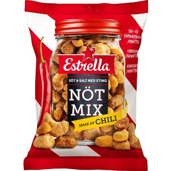 Nötmix smak av Chili 175g Estrella.