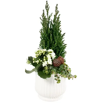 Arrangemang Nyår vit.