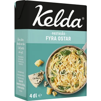 Pastasås Fyra Ostar 4dl Kelda.