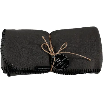 Fleecepläd Isak Antracit 130x170cm.